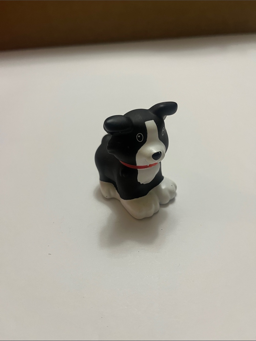 Fisher Price Little People Farm Barn Yard Black and White Dog Figure